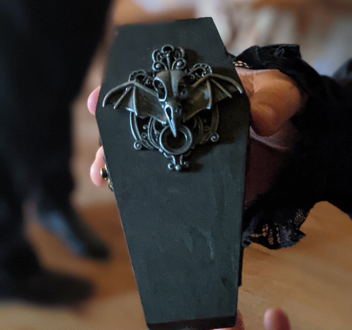 gothic wedding ring box