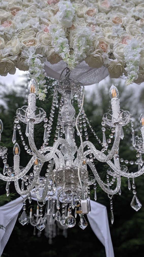 outdoor chandelier