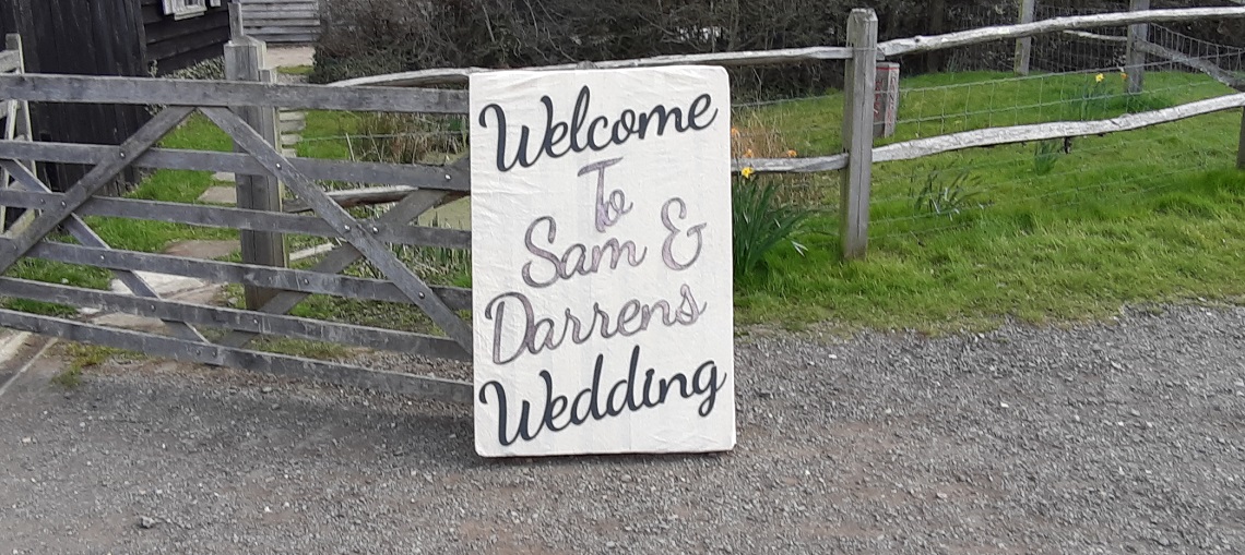 wedding signage