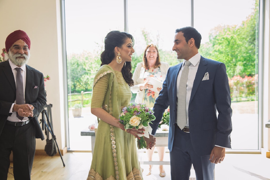 hindu and sikh wedding with a celebrant