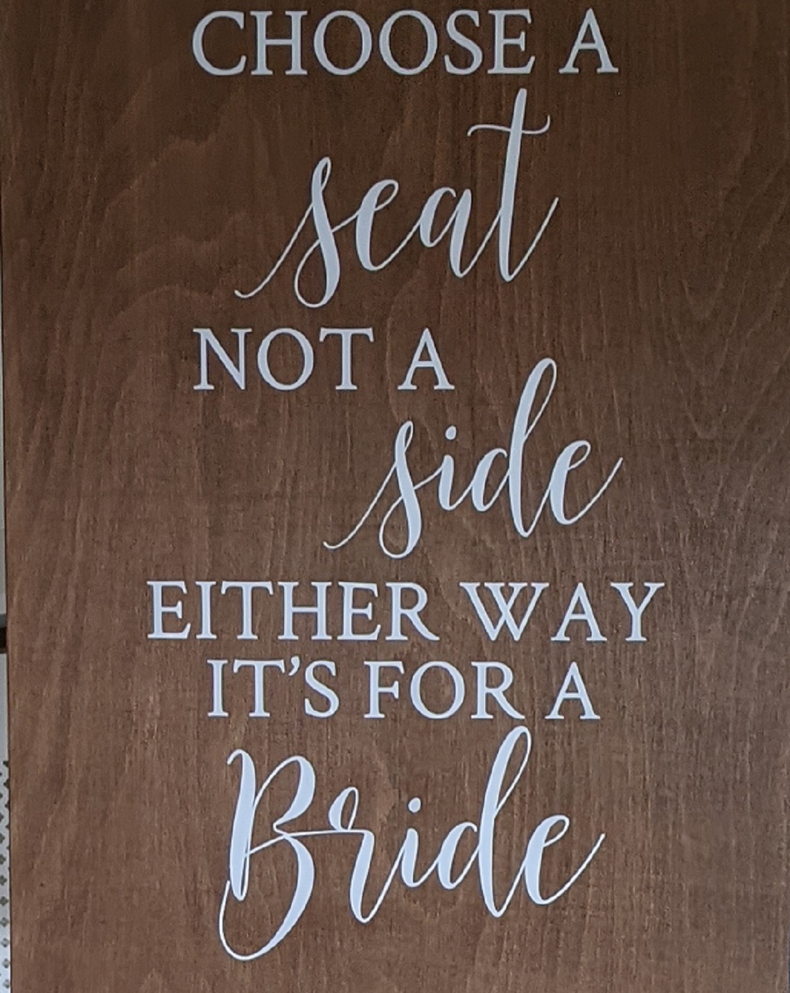 brides sign