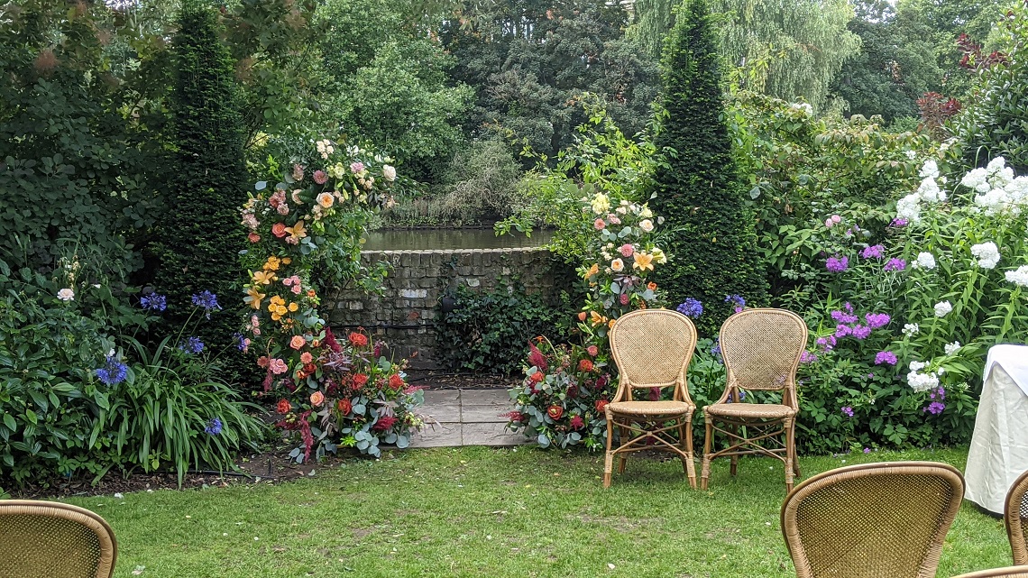 bride and groom seats