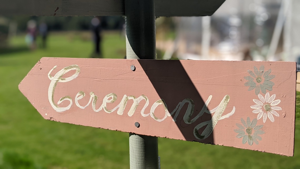 ceremony sign