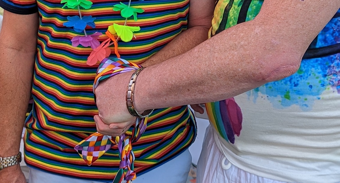 rainbow handfasting