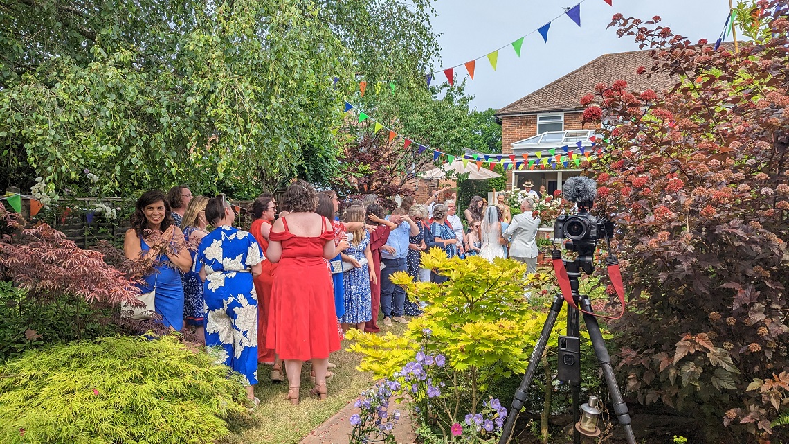 confetti garden wedding