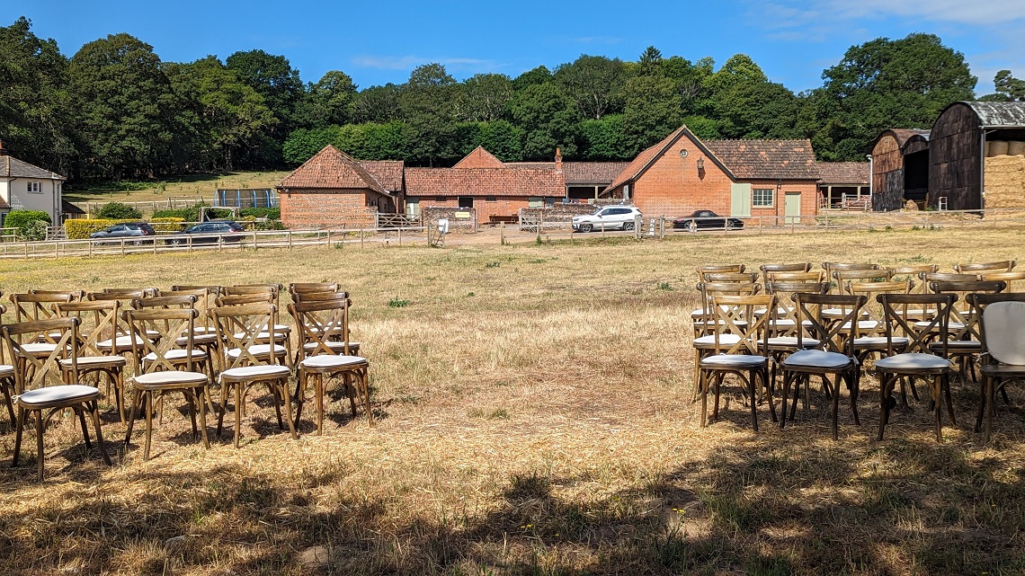 myrtles courtyard ceremony 