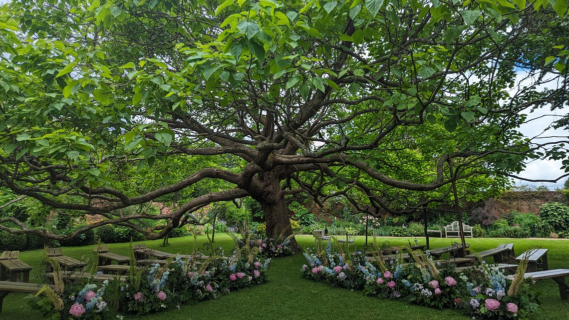 walled garden little dower house knight ceremonies