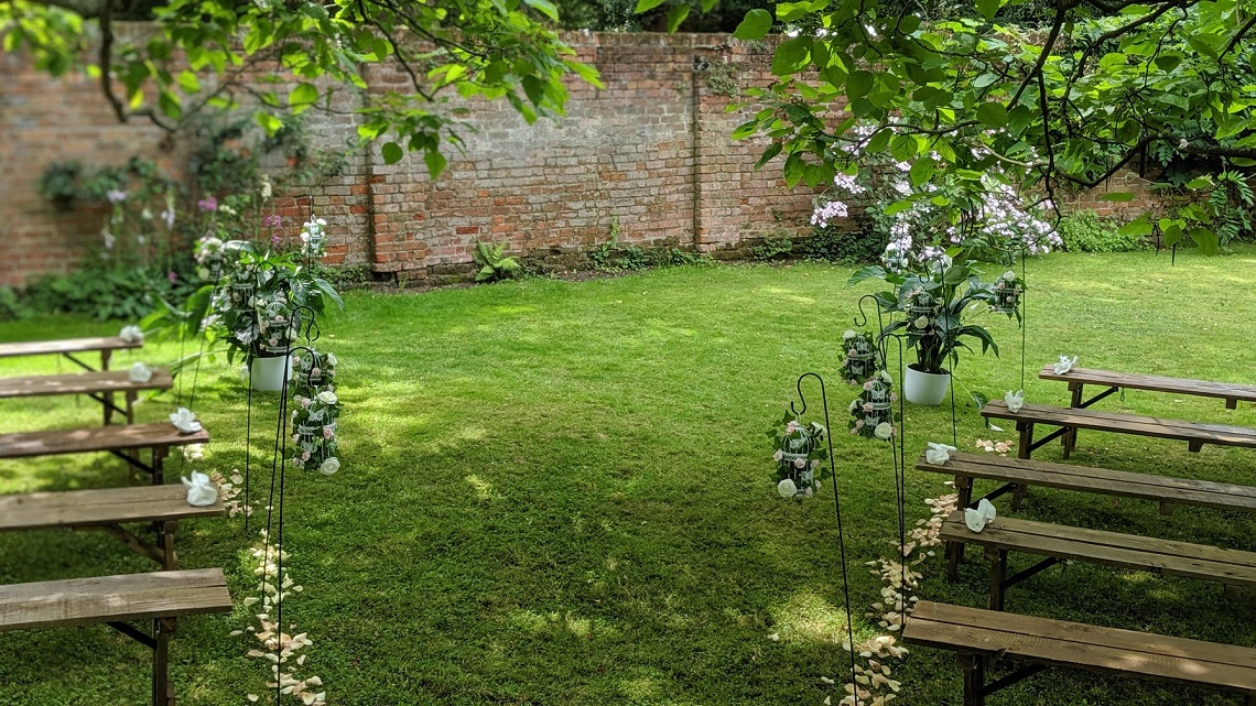 ceremony area little dower house