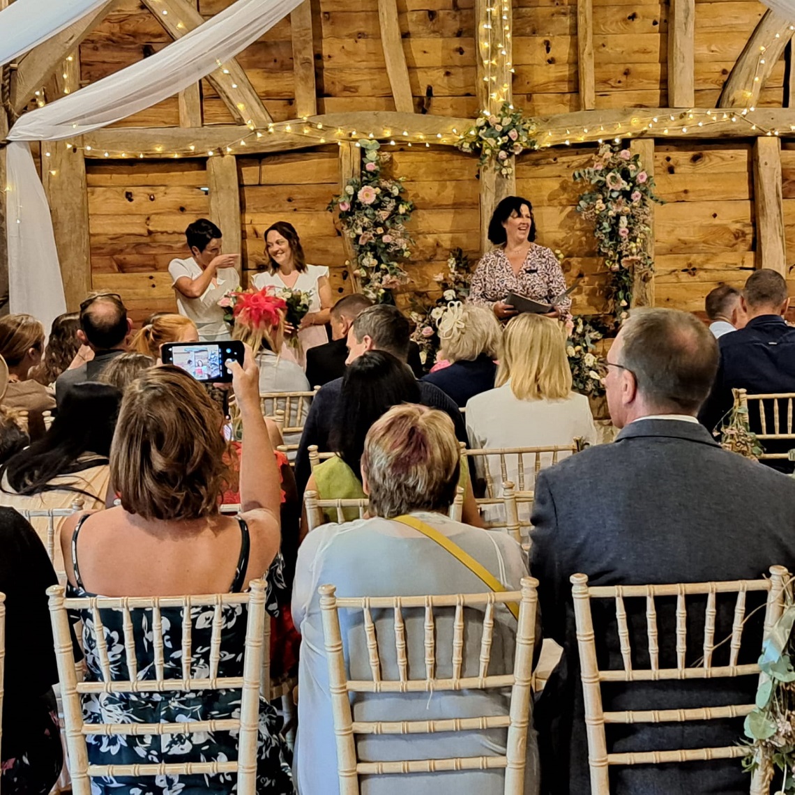 knight ceremonies gildings barns wedding