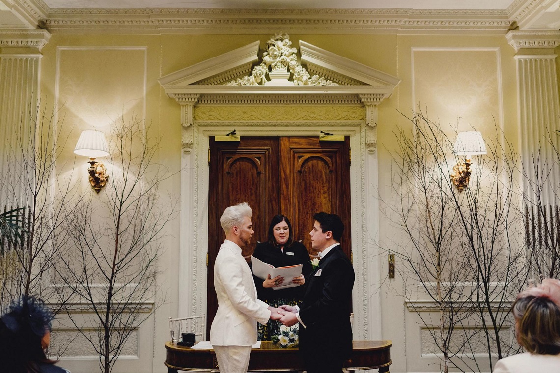 hedsor house gay wedding with knight ceremonies