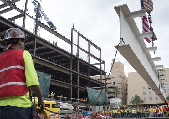 last girder into place