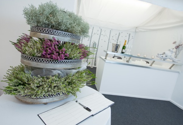 bar area in marquee