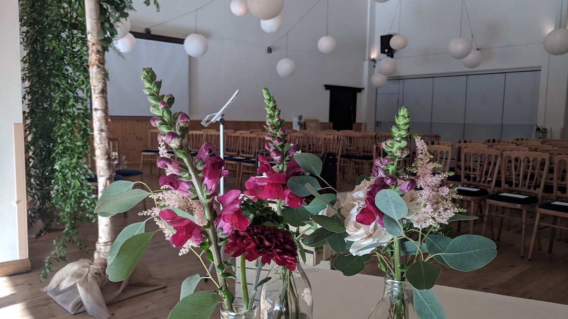 wedding signing table