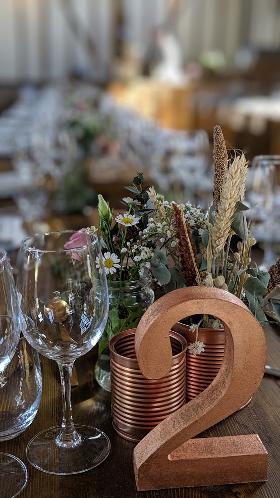 Copper decor at bonhams barn